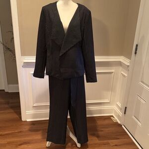 Black and White Polka Dot Suit Set